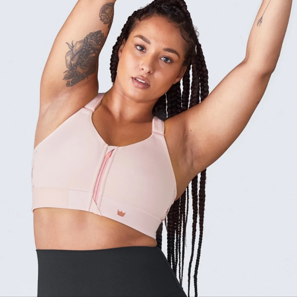 SHEFIT FLEX SPORTS BRA Medium Impact Blush Sports Bra 4LUXE
